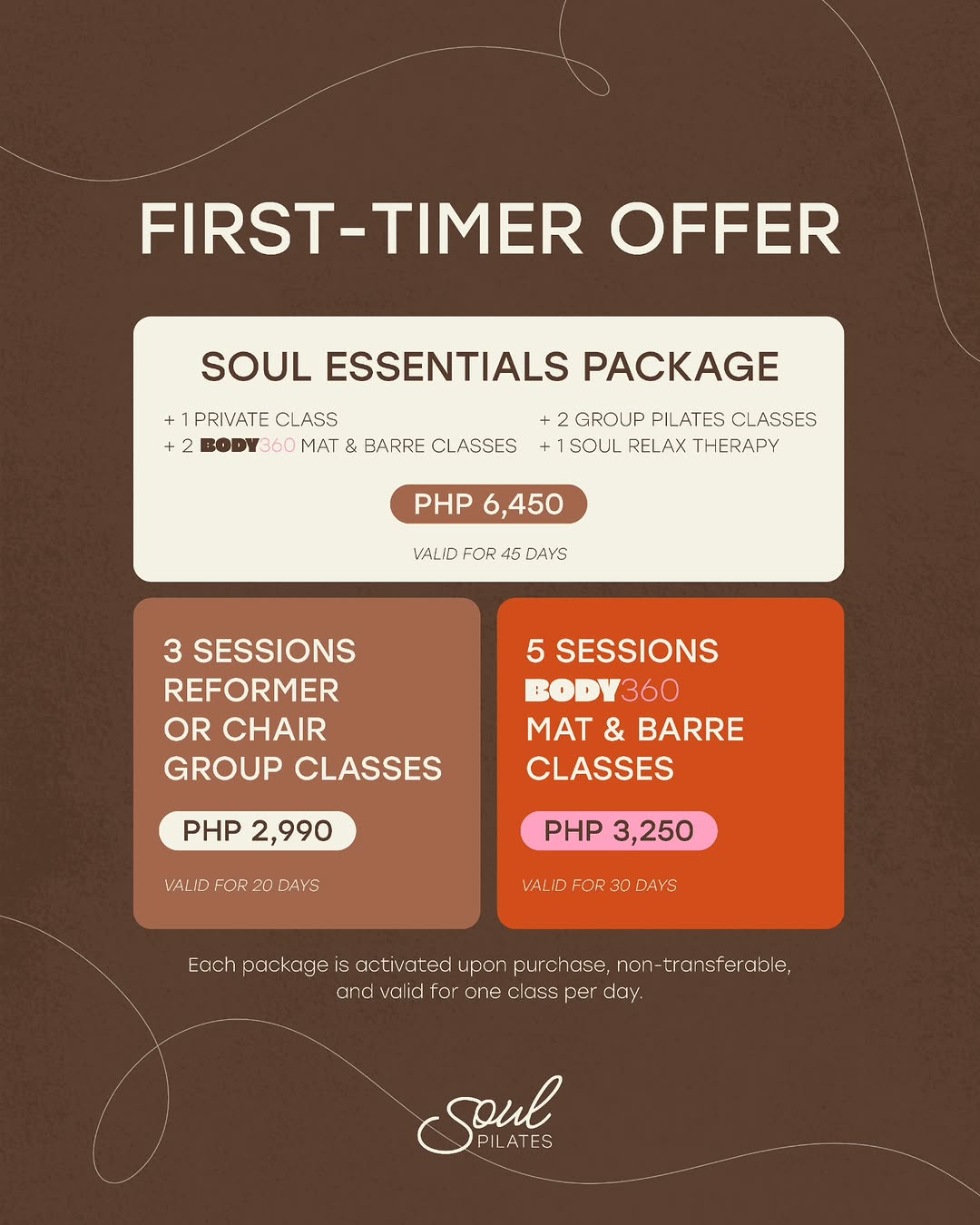 Soul Pilates intro packages — New to Soul?